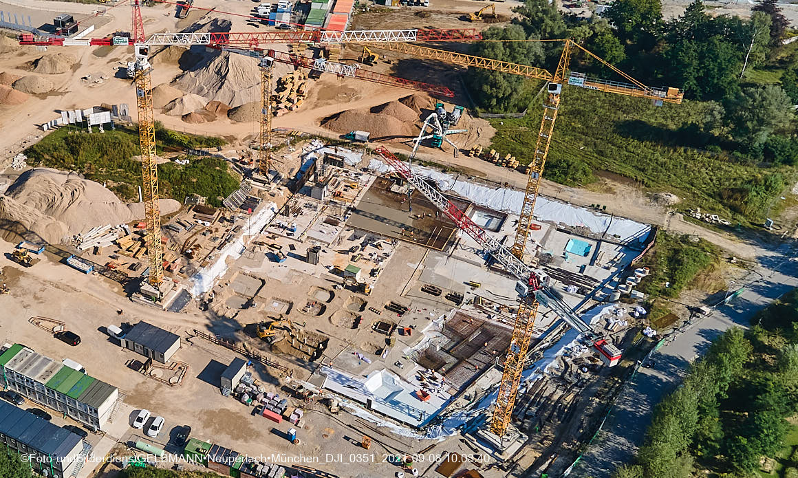 08.09.2021 - Baustelle Pandionveerde in Neuperlach